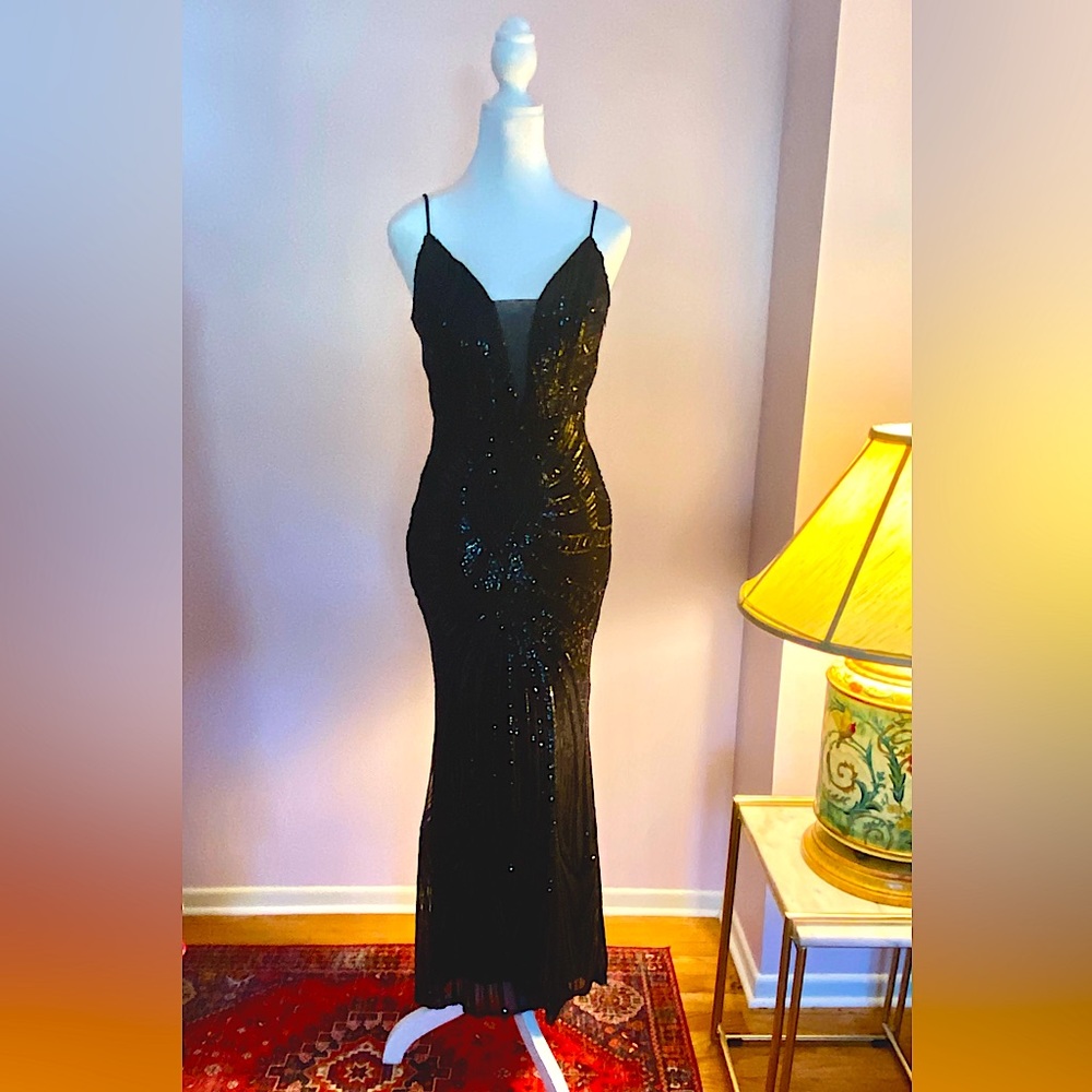 Gorgeous Black Sequin Gown